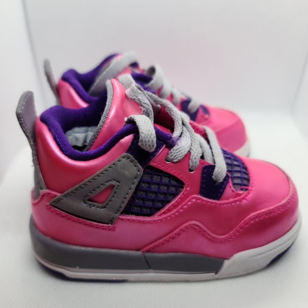 Jordan 4 Pink & Cement Grey - Toddler Size 5c